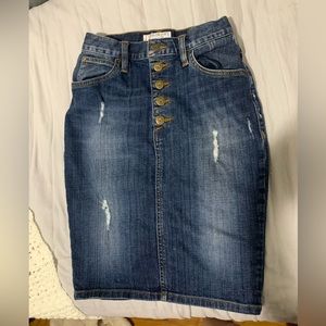 GUESS denim jean skirt